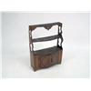 Image 1 : A NEOCLASSICAL INLAID WALNUT HANGING ETAGERE