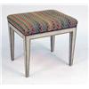 Image 2 : A PAIR OF NEOCLASSICAL-STYLE PAINTED AND PARCEL-GILT STOOLS