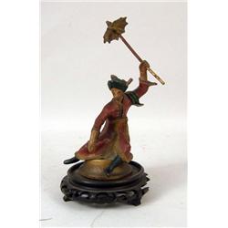 A COLD-PAINTED BRONZE FIGURE OF A TURKISH GENTLEMAN