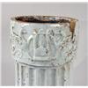 Image 2 : A WHITE GLAZED TERRACOTTA COLUMNAR-FORM GRYPHON MOTIF PEDESTAL