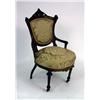 Image 1 : A VICTORIAN CARVED AND PARCEL-GILT ROSEWOOD SIDE CHAIR