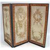 Image 1 : A PAINTED AND POLYCHROME-DECORATED THREE-PANEL FOLDING SCREEN
