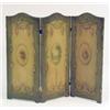 Image 1 : A PAINT-DECORATED THREE-PANEL TABLETOP SCREEN
