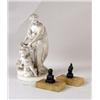 Image 1 : A PAIR OF NEOCLASSICAL MARBLE-MOUNTED BRONZE FIGURAL BOOKENDS