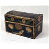 Image 4 : A PAINTED PINE AND DECOUPAGED DOME-TOP HINGED BOX