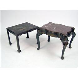 A CHINESE BROWN LACQUER COROMANDEL LOW TABLE