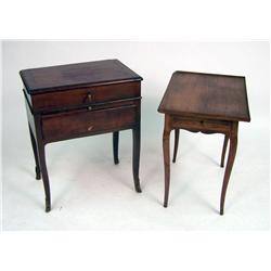 A PROVINCIAL CHERRYWOOD LADIES DRESSING TABLE