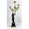 Image 2 : TWO SIMILAR NEOCLASSICAL FIGURAL GILT-METAL AND GILT-BRONZE THREE-ARM CANDELABRA