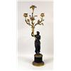 Image 6 : TWO SIMILAR NEOCLASSICAL FIGURAL GILT-METAL AND GILT-BRONZE THREE-ARM CANDELABRA