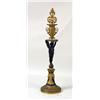 Image 2 : A PAIR OF CHERUB FIGURAL BRONZE AND BRONZE DORE CANDLESTICKS