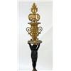 Image 3 : A PAIR OF CHERUB FIGURAL BRONZE AND BRONZE DORE CANDLESTICKS
