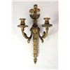 Image 2 : A PAIR OF LOUIS XVI-STYLE GILT METAL TWO-ARM WALL SCONCES