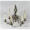 Image 1 : A CHIPPENDALE-STYLE SIX-ARM BRASS CHANDELIER
