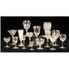 Image 1 : AN ASSORTMENT OF COLORLESS STEMWARE IN VARIOUS PATTERNS