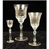 Image 3 : AN ASSORTMENT OF COLORLESS STEMWARE IN VARIOUS PATTERNS