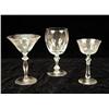 Image 5 : AN ASSORTMENT OF COLORLESS STEMWARE IN VARIOUS PATTERNS