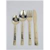 Image 1 : A "PRESTIGE" JAPANESE GILT-METAL FLATWARE SERVICE FOR SIX