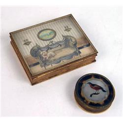 TWO SMALL DECORATIVE BOXES
