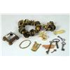 Image 1 : A MISCELLANEOUS LOT OF BRONZE, GILT METAL AND BRASS FITTINGS, REMNANTS AND PIECES