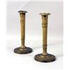 Image 1 : A PAIR OF LOUIS XVI GILT METAL CANDLESTICKS
