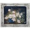 Image 1 : A FRAMED OIL ON CANVAS OF A FLORAL STILL LIFE