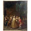 Image 1 : AN OIL ON CANVAS OF AN 18TH CENTURY COUNTRY DANCE SCENE