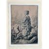 Image 3 : A FRAMED ENGRAVING OF A WOMAN AND HER DOG, "LE JEUNE BERGERE", AFTER HUET