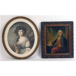 A FRAMED OIL ON BOARD, PORTRAIT OF A FRENCH GENTLEMAN