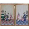 Image 1 : A PAIR OF EXQUISITELY-PAINTED CHINESE SILK PORTRAITS OF COURT LADIES