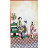 Image 2 : A PAIR OF EXQUISITELY-PAINTED CHINESE SILK PORTRAITS OF COURT LADIES