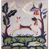 Image 2 : A FRAMED NEEDLEWORK OF A DEER IN A LANDSCAPE