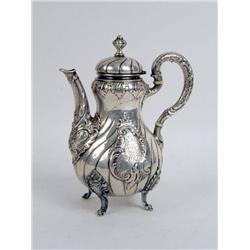 AN .800 SILVER COFFEE POT