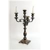 Image 1 : A SILVER-PLATED CANDLESTICK WITH REMOVABLE FOUR-BRANCH CANDELABRA TOP