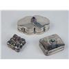 Image 2 : A GROUP OF ELEVEN STERLING SILVER AND SILVER-PLATED SMALL BOXES