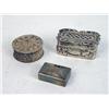 Image 4 : A GROUP OF ELEVEN STERLING SILVER AND SILVER-PLATED SMALL BOXES
