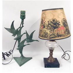 TWO SMALL TABLE LAMPS