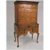 Image 1 : A QUEEN ANNE MAPLE HIGH CHEST OF DRAWERS