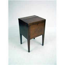 A FEDERAL INLAID WALNUT CELLARETTE