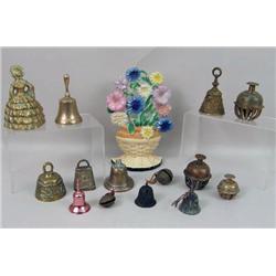 A GROUP OF BRASS BELLS