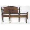Image 4 : A TURNED MAPLE AND PINE LOW POST BEDSTEAD