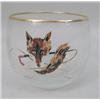 Image 2 : AN ASSORTMENT OF BAR WARE HAND-PAINTED WITH FOX HEADS