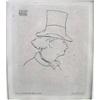 Image 2 : A SMALL FRAMED ETCHING BY EDOUARD MANET, "BAUDELAIRE DE PROFILE EN CHAPEAU"