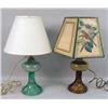 Image 1 : TWO SIMILAR OIL LAMPS