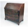 Image 1 : A CHIPPENDALE FIGURED WALNUT SLANT-FRONT DESK