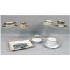 Image 1 : A GROUP OF ASSORTED GOLD AND WHITE PORCELAIN ITEMS