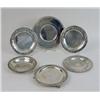 Image 1 : A GROUP OF FIVE STERLING SILVER CIRCULAR TRAYS