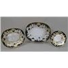 Image 2 : A HAND-PAINTED COBALT AND GILT PORCELAIN DESSERT SERVICE