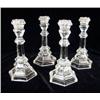 Image 1 : FOUR TIFFANY &amp; CO. COLORLESS GLASS CANDLESTICKS