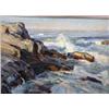 Image 2 : AN IMPRESSIONIST OIL ON BOARD, "SADDLE ROCK IN SUNLIGHT", BY HOWARD RUSSELL BUTLER