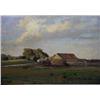 Image 2 : AN IMPRESSIONIST OIL ON BOARD OF A FARMHOUSE IN A LANDSCAPE, BY HOWARD RUSSELL BUTLER